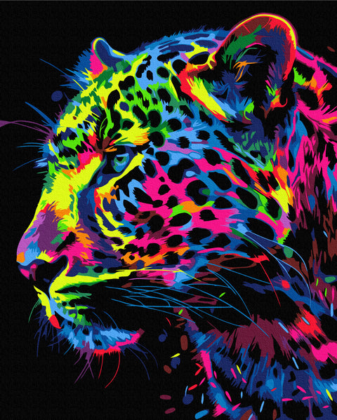 Malování podle čísel Barevný leopard (BSB0019)