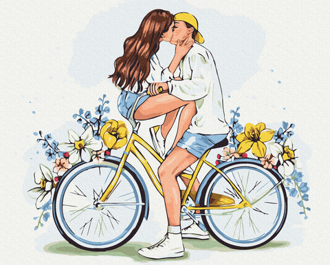 Malování podle čísel Milenci na kole © Alla Berezovska (BS54031)