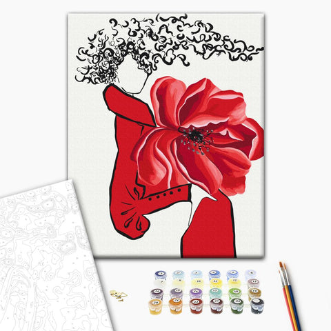 Malování podle čísel Červená fantazie © LUNATART (BS54057)