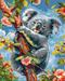 Malování podle čísel Koala v květinách (BS53988)