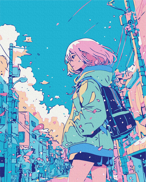 Malování podle čísel Dívka z komiksu (BS54076)