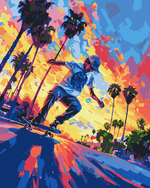 Malování podle čísel Kalifornský skateboardista (BS54108)