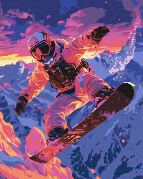 Malování podle čísel Snowboardista (BS54110)