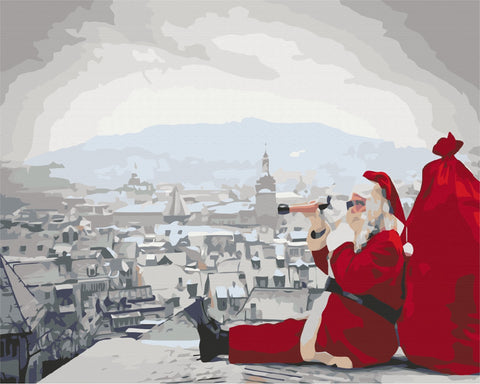 Malování podle čísel Santa nedřímá (BS26273)