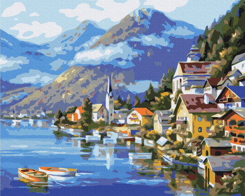 Malování podle čísel Vila na úpatí hory (BS6936)