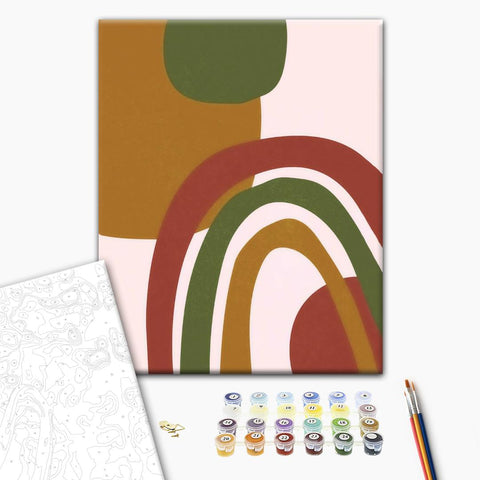 Malování podle čísel Triptych Linie ve stylu 2 (BS52428)