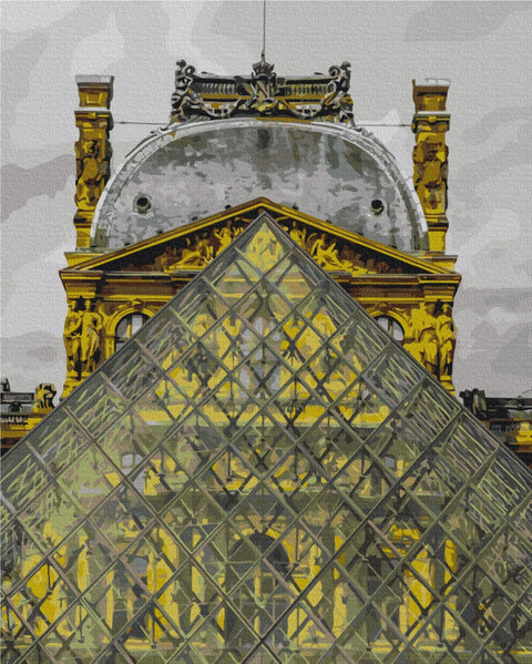 Malování podle čísel Pyramida v Louvru (BS52517)
