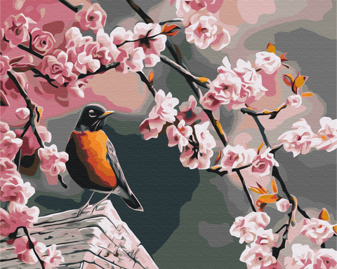 Malování podle čísel Hýl a sakura (BS52216)