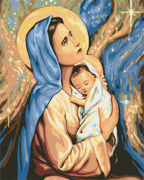 Malování podle čísel Marie a Ježíš (BS24165)