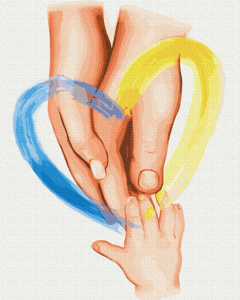 Malování podle čísel Rodinné teplo ©Svetlana Drab (BS53078)