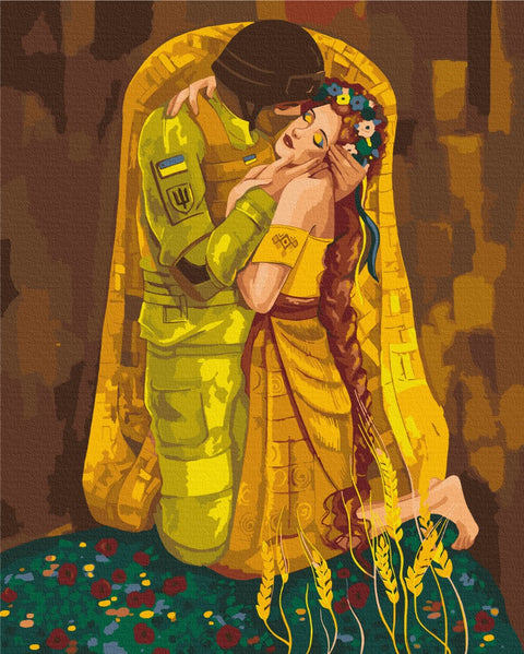 Malování podle čísel V bezpečné náruči © Solomiya Kovalchuk (BS53129)