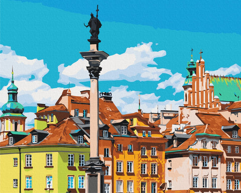 Malování podle čísel Zámecké náměstí. Varšava (BS53433)