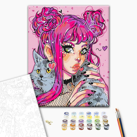 Malování podle čísel Kočičí oko @nila_art_art (BS53522)