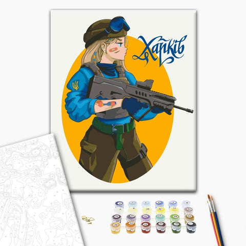 Malování podle čísel Nezničitelný Charkov © Zakharova Natalia (BS53107)