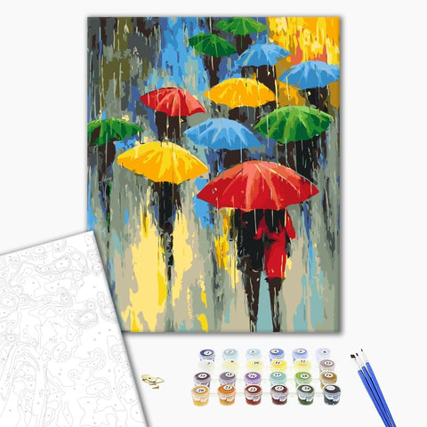 Malování podle čísel Dešťová paleta (BS53048)