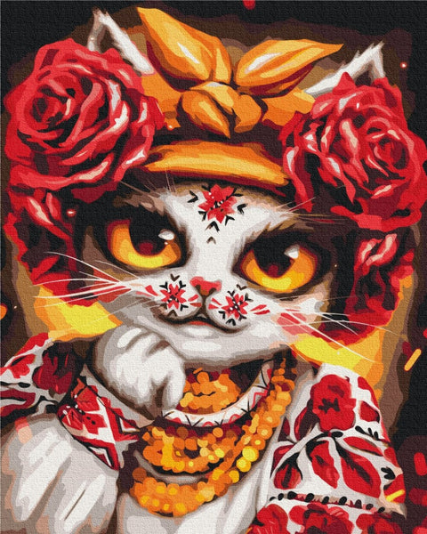 Malování podle čísel Kočičí růže © Marianna Pashchuk (BS53351)