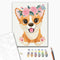 Malování podle čísel Corgi ve věnci (BS7097)