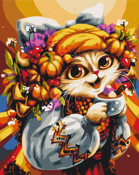 Malování podle čísel September kitty © Marianna Pashchuk (BS53823)