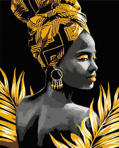 Malování podle čísel Africká žena © Mykhailyshyna Daria (BSB0013)