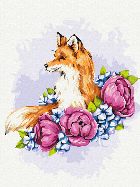 Malování podle čísel Květinová liška © Anna Kulyk (RBS53587)