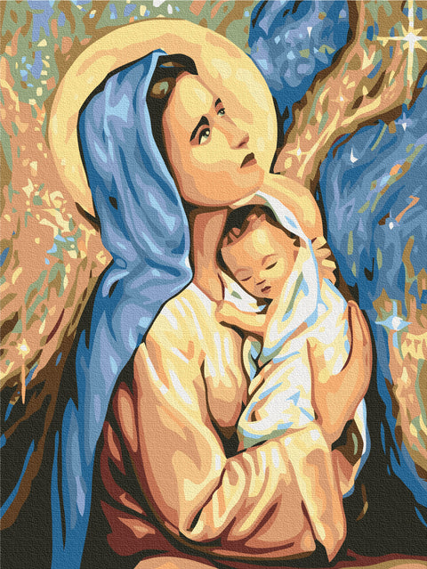 Malování podle čísel Marie a Ježíš (RBS24165)