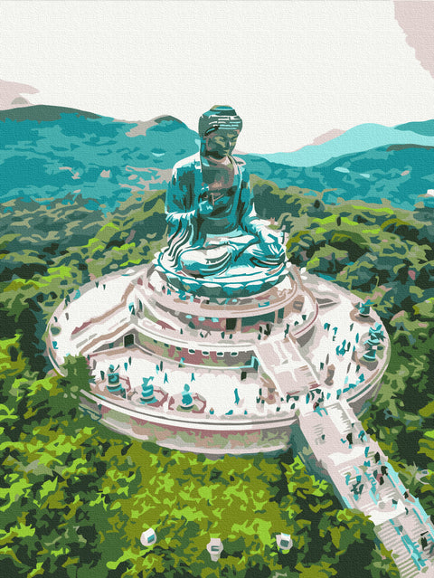 Malování podle čísel Velký Buddha Tien Tan (RBS52478)